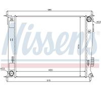 Radiatore Acqua Radiatore Motore Adatto A per Kia Soul Am 1.6