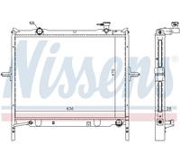 Radiatore, raffreddamento motore NISSENS 66767