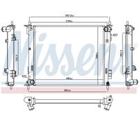 Radiatore, raffreddamento motore NISSENS 66791