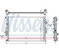 NISSENS 66857 Radiatore, Raffreddamento motore per FORD,VOLVO
