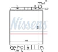 NISSENS 67022 Radiatore, Raffreddamento motore per HYUNDAI