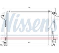 Radiatore, Raffreddamento motore NISSENS 67069 per SONATA V (NF) 2.0 2006-201