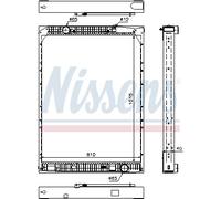 NISSENS 67169 Radiatore, Raffreddamento motore per MERCEDES-BENZ,SETRA