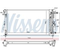 NISSENS 67174 Radiatore motore