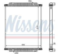 NISSENS 67218 Radiatore, Raffreddamento motore per MAN,SOLARIS