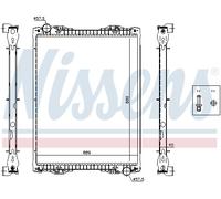 NISSENS Radiatore motore Grupo Rafredamento Radiatore Rafredamento Motore Larghezza della rete 689mm Lunghezza della rete 860mm Profondità della rete 40mm Compatibilità con SCANIA P,G,R,T - series