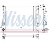 NISSENS 67286 Radiatore, Raffreddamento motore per RENAULT