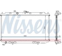 NISSENS 67344A Radiatore motore