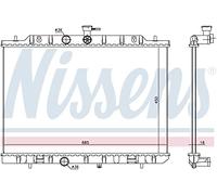NISSENS 67365 Radiatore, Raffreddamento motore per NISSAN