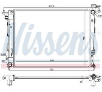 NISSENS 675018 Radiatore, Raffreddamento motore per HYUNDAI,KIA