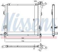 Radiatore Acqua Radiatore Motore per Kia Cee'D Sw Hyundai i30 Ed 2.0 Crdi 140 Fd
