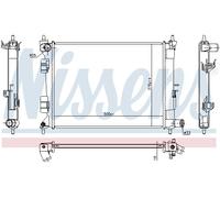 Nissens Radiatore motore 675072 – Raffreddamento acqua per Hyundai i20 1.2/1.4 (dal 2014)
