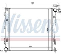 NISSENS 67517 Radiatore, Raffreddamento motore per HYUNDAI,KIA