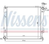 NISSENS 67518 Radiatore motore