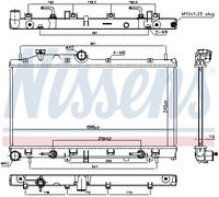 NISSENS 67720 Radiatore, Raffreddamento motore per SUBARU