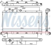 NISSENS 67737 Radiatore, Raffreddamento motore per SUBARU