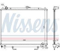 NISSENS 68181A Radiatore, Raffreddamento motore per MITSUBISHI