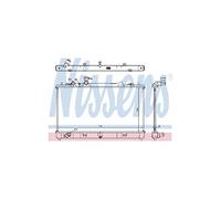 Nissens Radiatore motore 68507 per MAZDA 6 Tre volumi – alette di raffreddamento saldate