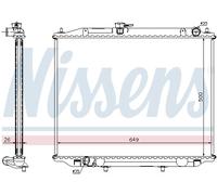 NISSENS 68706A Radiatore, Raffreddamento motore per NISSAN