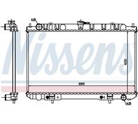 NISSENS 68713 Radiatore, Raffreddamento motore per INFINITI,NISSAN
