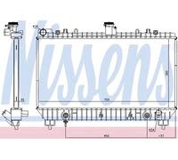 NISSENS 69097 Radiatore motore
