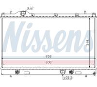 NISSENS 69209 Radiatore motore