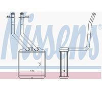 NISSENS 71776 Scambiatore calore per riscaldamento abitacolo