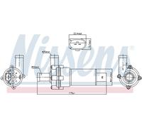 NISSENS 831053 Pompa acqua per VW Golf IV Schrägheck (1J1) POLO (9N) elettrico