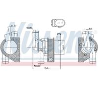 NISSENS 831060 Pompa dell'acqua supplementare (circuito acqua di raffred.) per A