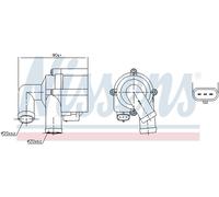 Pompa Acqua Elettrico per VW Passat Tutti Traccia 365 3C5 Tiguan 5N_5K1