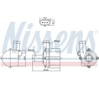 NISSENS 831116 Pompa circolazione acqua, Riscaldatore da parcheggio