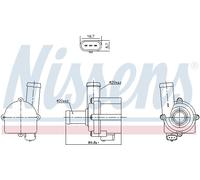 NISSENS 832121 Pompa dell’acqua, raffreddamento motore per AUDI,BENTLEY,PORSCHE,