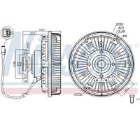 Frizione, ventola radiatore NISSENS 86024