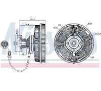 Frizione, ventola radiatore NISSENS 86037