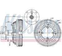 Frizione, ventola radiatore NISSENS 86226