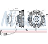 NISSENS 86242 Giunto di collegamento, Ventilatore radiatore per IVECO