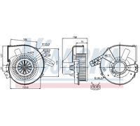 NISSENS 87028 Ventilatore abitacolo per AUDI,SEAT,SKODA,VW