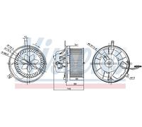 NISSENS 87032 Ventilatore abitacolo per AUDI,SEAT,SKODA,VW