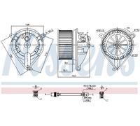NISSENS 87052 Ventilatore abitacolo per MERCEDES-BENZ