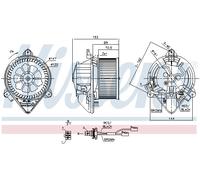 Ventilatore interno NISSENS 87053