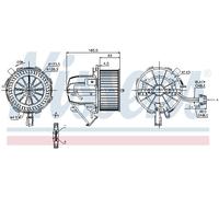 Ventilatore interno NISSENS 87075