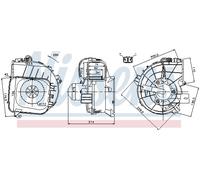 NISSENS 87084 Ventilatore abitacolo per CHEVROLET,OPEL