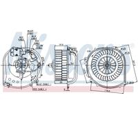 NISSENS 87100 Ventilatore abitacolo per MERCEDES-BENZ