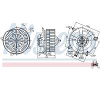 NISSENS 87104 Ventilatore abitacolo per MERCEDES-BENZ