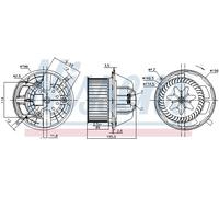 NISSENS 87118 Ventilatore abitacolo per ALPINA,BMW