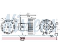 NISSENS 87123 Ventilatore abitacolo per VOLVO