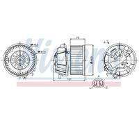 Ventilatore interno NISSENS 87127