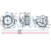 NISSENS 87136 Ventilatore abitacolo per ABARTH,CITROËN,FIAT,OPEL,PEUGEOT,VAUXHAL