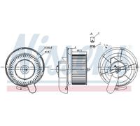 Ventilatore interno NISSENS 87145