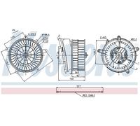 NISSENS 87152 Ventilatore abitacolo per MERCEDES-BENZ